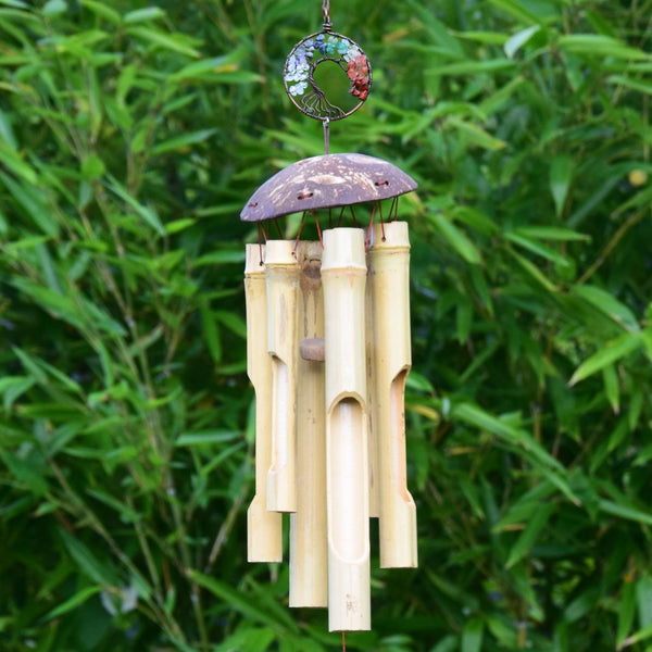 Carillon éolien fée de la forêt mobile, fée feutrée à l'aiguille inspirée  de Waldorf, éléments naturels des bois, pierres semi-précieuses et cristaux  -  France