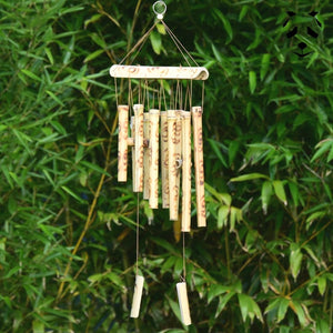 Carillon en bambou avec spirales