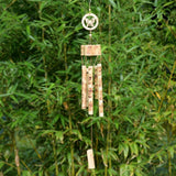 Carillon en bambou avec papillon